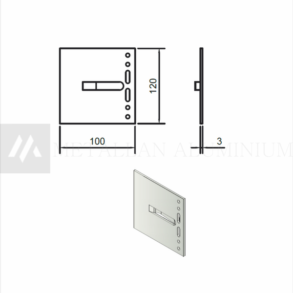 Подовжувач кронштейна 100L PD100L фото